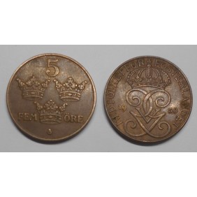 SWEDEN 5 Ore 1950 Br.