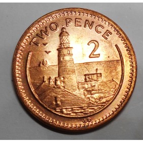 GIBRALTAR 2 Pence 1995 AB