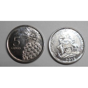 BAHAMAS 5 Cents 2016