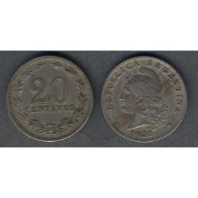 ARGENTINA 20 Centavos 1920