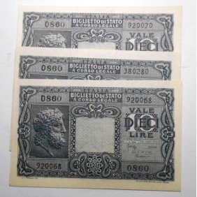10 Lire 1944 Luogotenenza...
