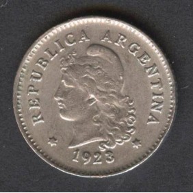 ARGENTINA 10 Centavos 1923