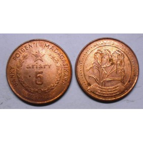 MADAGASCAR 5 Ariary 1996