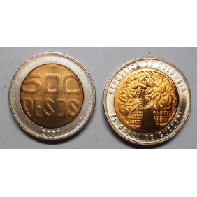 COLOMBIA 500 Pesos 2007...