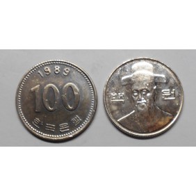 SOUTH KOREA 100 Won 1989