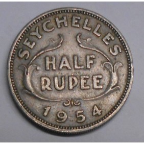 SEYCHELLES 1/2 Rupee 1954