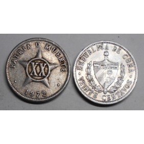CUBA 20 Centavos 1972