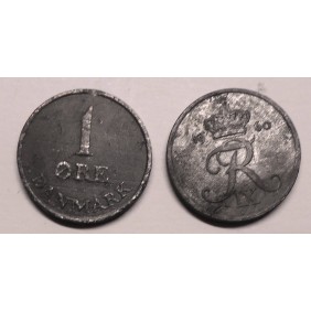 DENMARK 1 Ore 1960 zinc