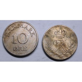 DENMARK 10 Ore 1950