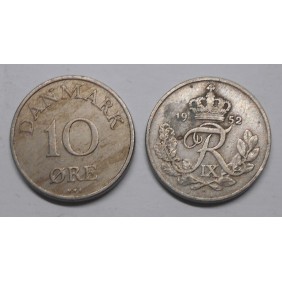 DENMARK 10 Ore 1952