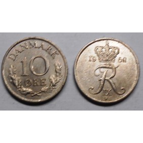DENMARK 10 Ore 1962