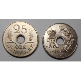 DENMARK 25 Ore 1968