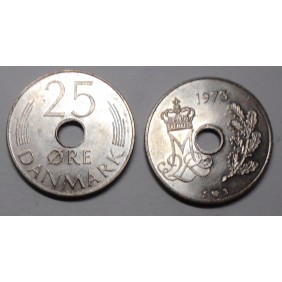 DENMARK 25 Ore 1973