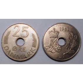 DENMARK 25 Ore 1982