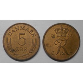 DENMARK 5 Ore 1963 br