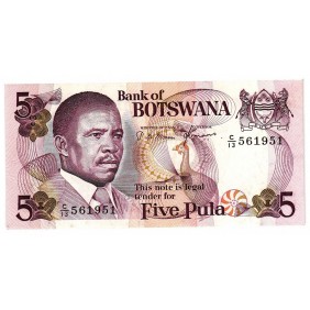BOTSWANA 5 Pula 1982