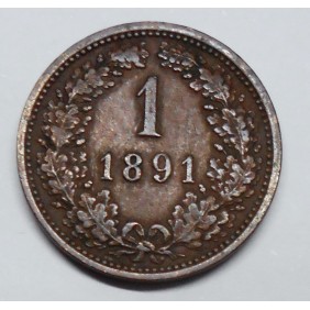 AUSTRIA 1 Kreuzer 1891