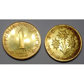 AUSTRIA 1 Schilling 1966 Proof