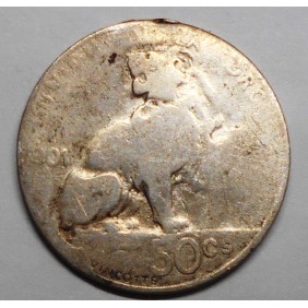 BELGIUM 50 Centimes 1901...