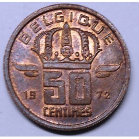 BELGIUM 50 Centimes 1972...