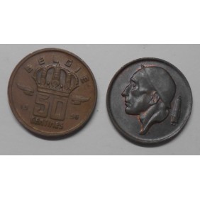 BELGIUM 50 Centimes 1956...