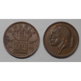 BELGIUM 50 Centimes 1975...