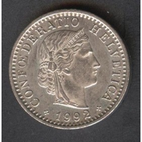 SWITZERLAND 20 Rappen 1992