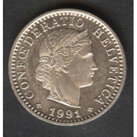 SWITZERLAND 20 Rappen 1991