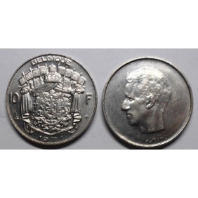 BELGIUM 10 Francs 1971...