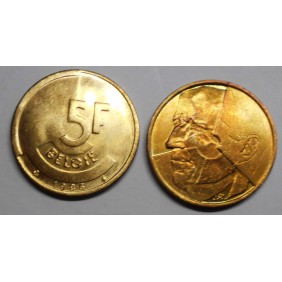 BELGIUM 5 Francs 1986 Belgie