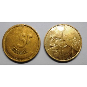 BELGIUM 5 Francs 1987 Belgie