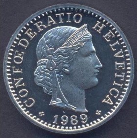 SWITZERLAND 20 Rappen 1989