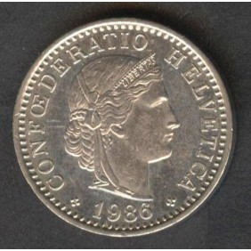 SWITZERLAND 20 Rappen 1986