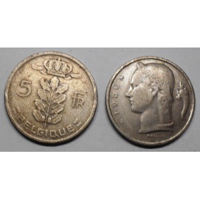 BELGIUM 5 Francs 1950 Belgique