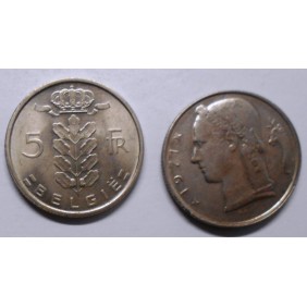 BELGIUM 5 Francs 1971 Belgie