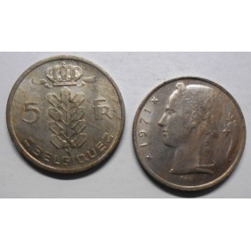 BELGIUM 5 Francs 1971 Belgique