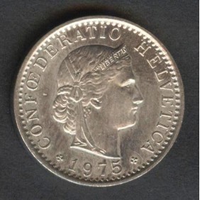 SWITZERLAND 20 Rappen 1975