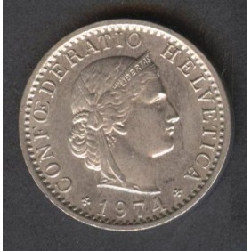 SWITZERLAND 20 Rappen 1974