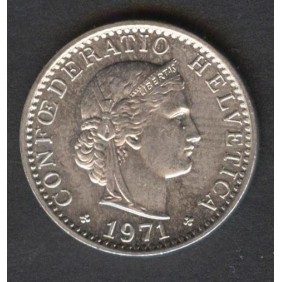 SWITZERLAND 20 Rappen 1971