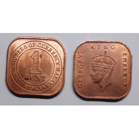 MALAYA 1 Cent 1943