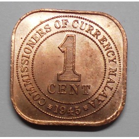 MALAYA 1 Cent 1945