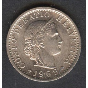 SWITZERLAND 20 Rappen 1969