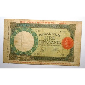 50 Lire 12.9.1938 SERIE...