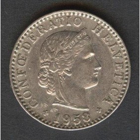 SWITZERLAND 20 Rappen 1958