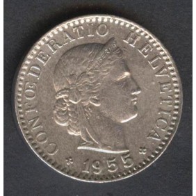 SWITZERLAND 20 Rappen 1955