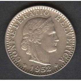 SWITZERLAND 20 Rappen 1952