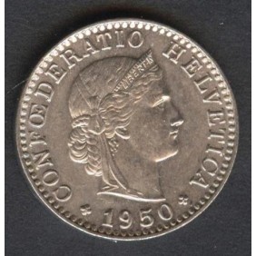 SWITZERLAND 20 Rappen 1950