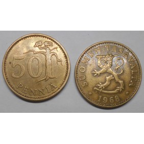FINLAND 50 Pennia 1968