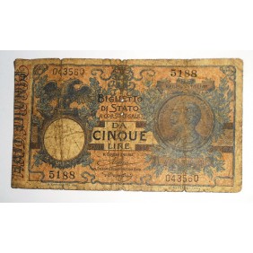 5 Lire 1923