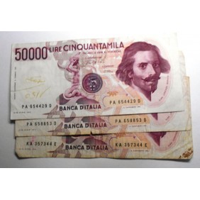 50.000 Lire Bernini 1° Tipo...